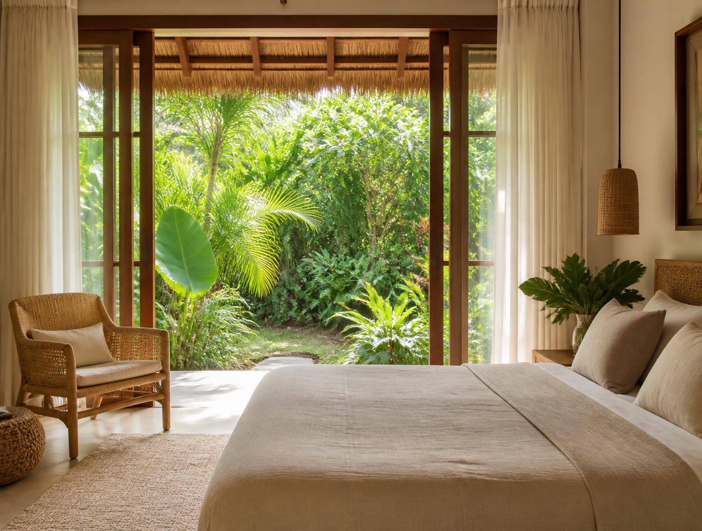 Garden View Room opening onto tropical garden